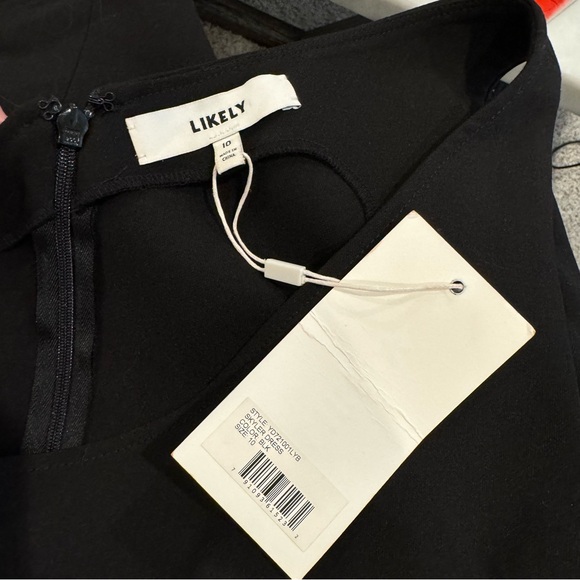 NWT Likely Skyler Mini Dress in Black Sz 10 - Picture 4 of 5